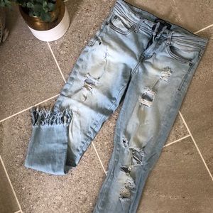 Skinny cropped jeans